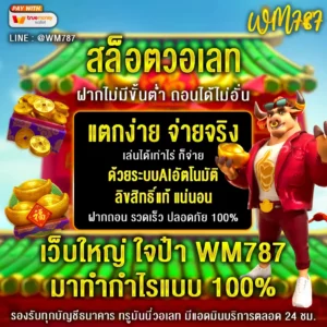 wm787 สล็อตวอเลท ไม่มีขั้นต่ำ